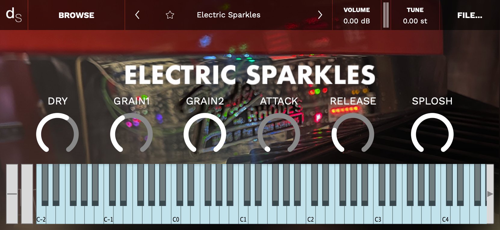 Electric Sparkles Decent Sampler Library - Screenshot