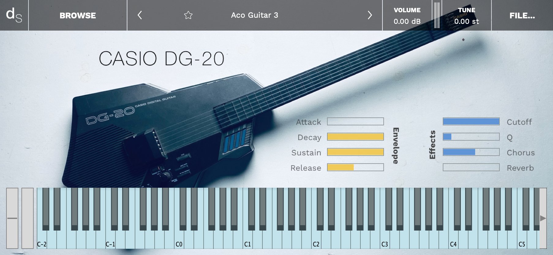 Casio DG-20 Decent Sampler Library Screenshot