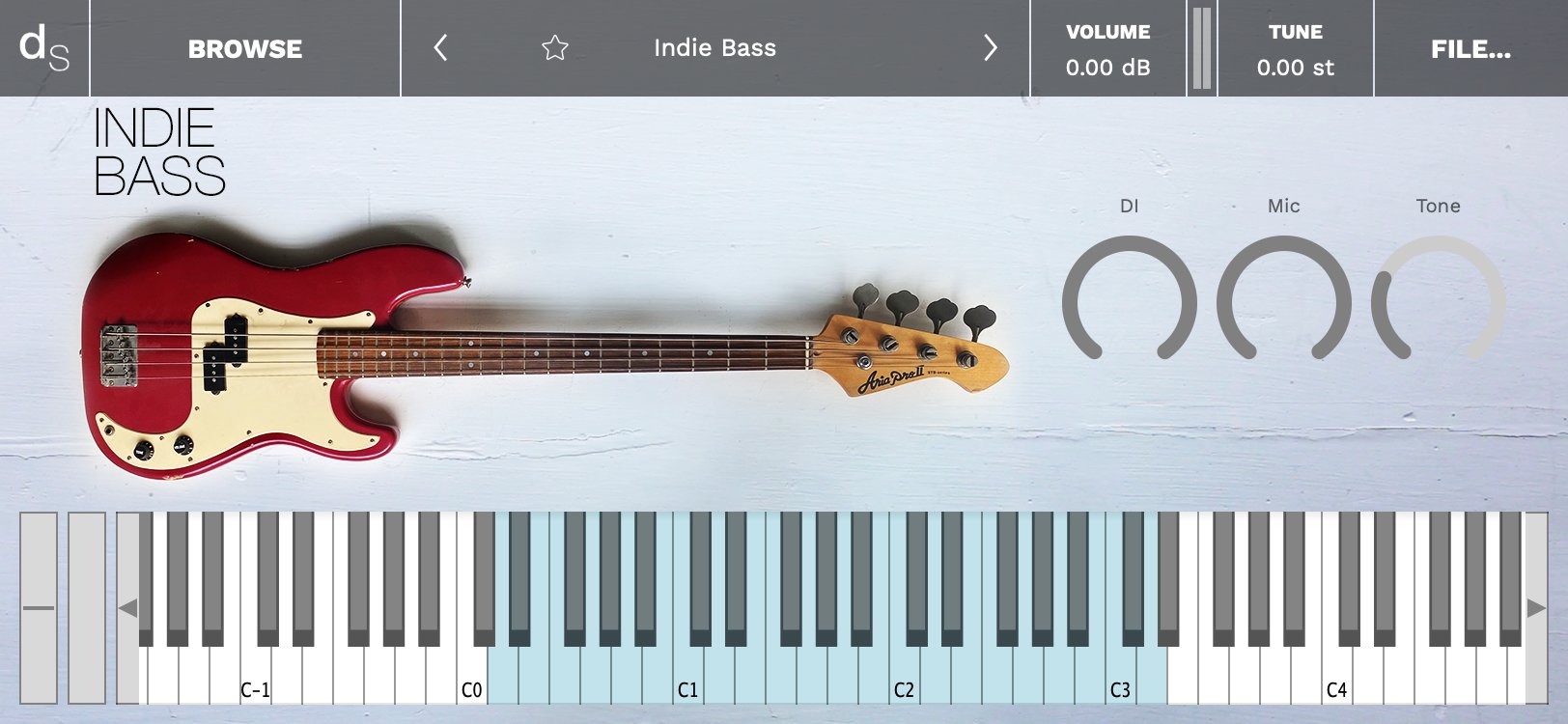 Indie Bass Decent Sampler Library Screenshot