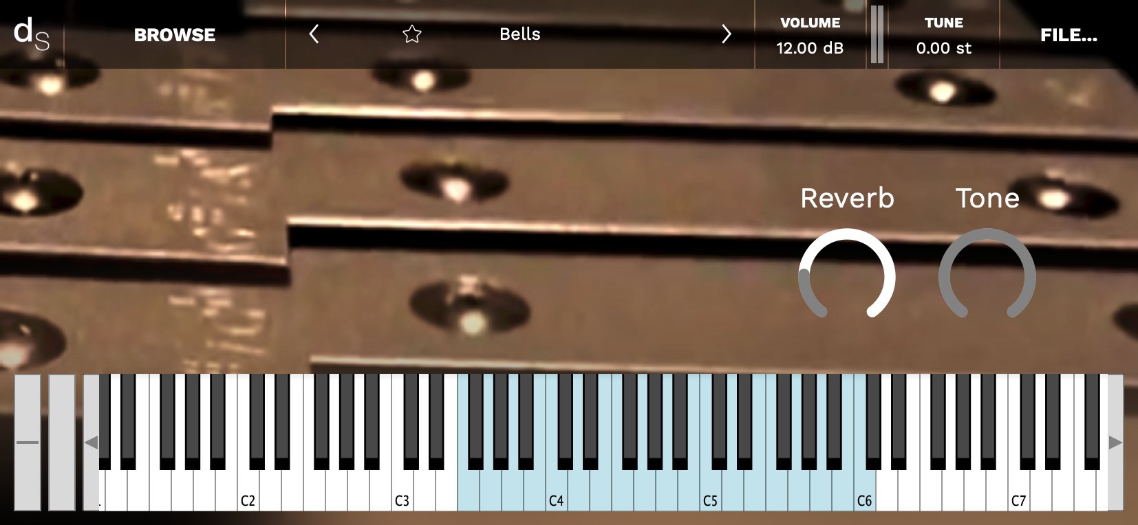 Bells Decent Sampler Library Screenshot