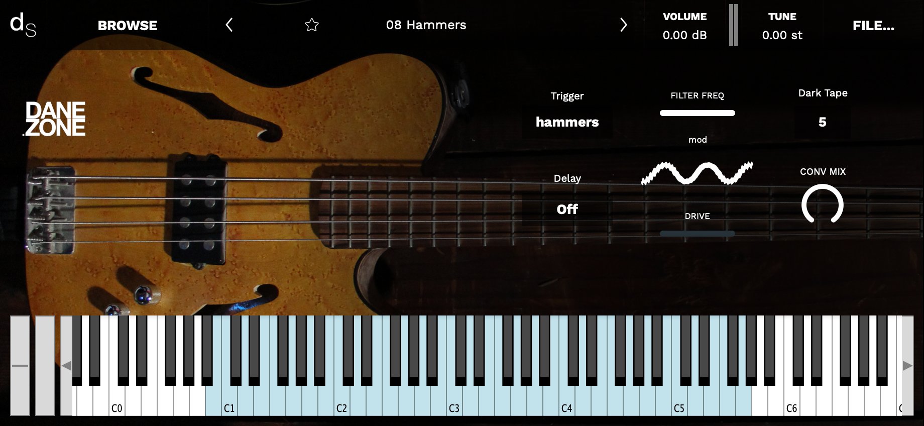 Bass Decent Sampler Library Screenshot