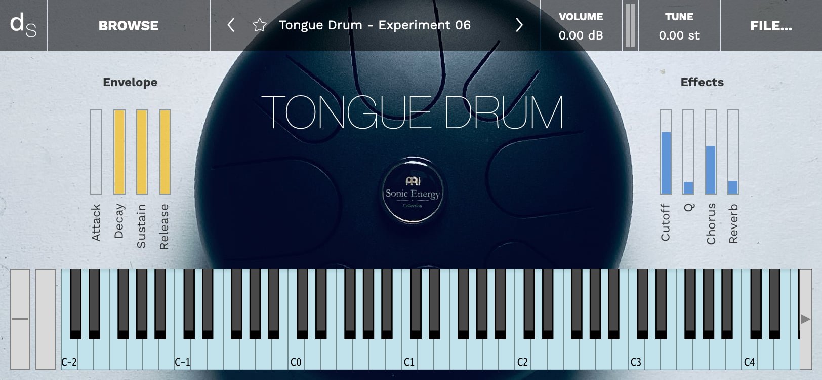 Tongue Drum Decent Sampler Library Screenshot