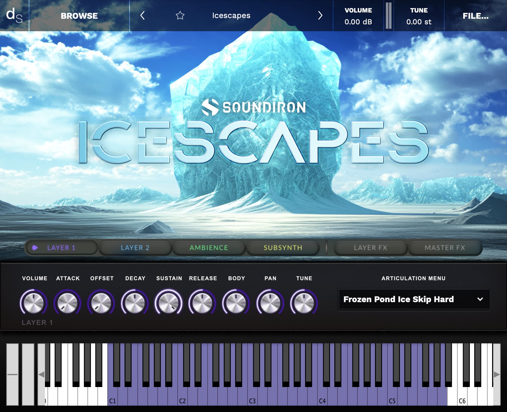 Icescapes Decent Sampler Library Screenshot