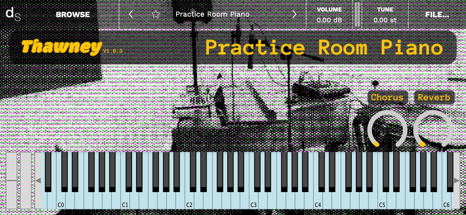 Practice Room Piano Decent Sampler Library Screenshot