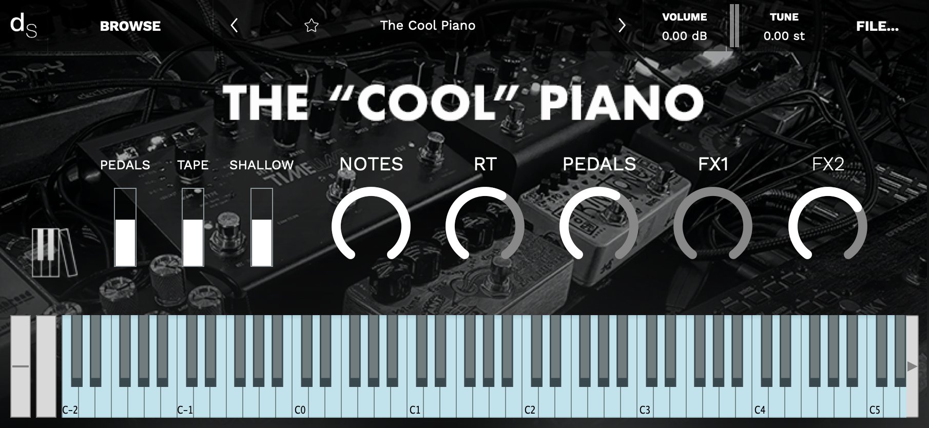 The ‘COOL’ Piano Decent Sampler Library Screenshot