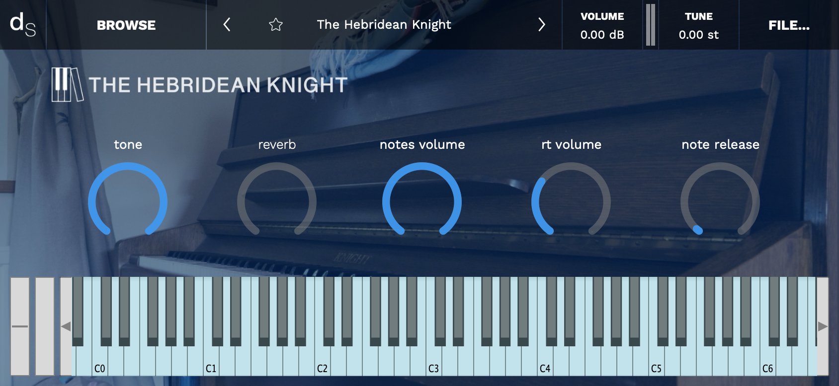 Hebridean Knight Decent Sampler Library - Screenshot